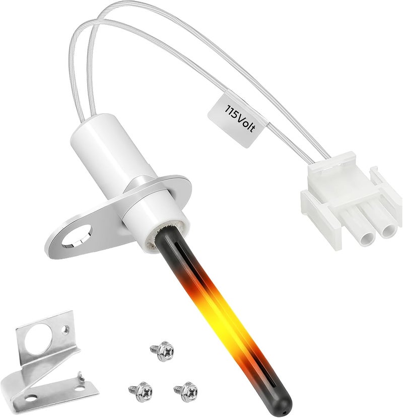 Replizo Upgraded 903110A Furnace Hot Surface Ignitors for Nordyne Furnace Ignitor Replacement, 903110 Round Silicon Nitride Hot Surface Igniters with Plug replace 632504 632313 632313C FC047 - Image 1